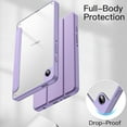 thumbnail image 5 of JETech Case for Samsung Galaxy Tab A9 8.7-Inch 2023, Clear Transparent Hard PC Back, Protective Tri-Fold Stand Slim Tablet Cover (Light Purple), 5 of 6