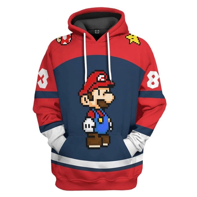 Sudadera con capucha de Marios del nuevo juego 2024, sudadera para niños, jersey de Marios, ropa de moda para niños y niñas