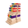 thumbnail image 5 of Palitos de helado, palitos de madera, paletas de helado de colores, palitos de helado de madera, material hecho a mano, pieza de helado, palitos de helado, 5 of 5