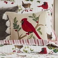 thumbnail image 4 of Thatch Home Joy Birds by Levtex Home - Decorative Pillow (18x18in.) - Cardinal - Red, Green, Brown, Black, White, Taupe, 4 of 5