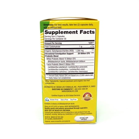 Renew Life Return to Regular Probiotics - 60 Capsules