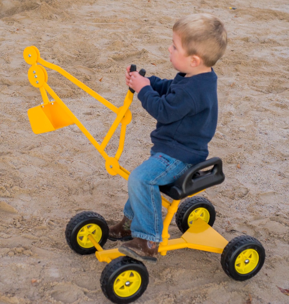 sand digger toy backhoe with wheels