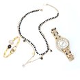thumbnail image 2 of Stunning Women's Jewelry Set - Elegant Watch, Bracelet, and Necklace - Perfect Gift for Wife, Girlfriend - Ideal for Anniversary, Birthday Celebrations[Golden], 2 of 8