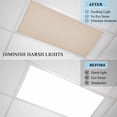 thumbnail image 4 of Pure Light Khaki Fluorescent Light Covers, Simple Solid Color Magnetic Light Covers for Ceiling Lights, Fluorescent Ceiling Shade Filters for Classroom Bedroom Office 4x2Ft x 4PCS, 4 of 8