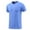 Blue, variant on Kaemgyyd Men's Athletic Workout T-Shirt Breathable Quick Dry Running Tee Gym Short Sleeve Quarter Zip Crew Neck Tops
