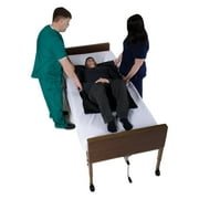 Patient Aid 48" x 28" Tubular Reusable Slide Sheet with Handles | for Patient Transfers, Turning, and Repositioning in Bed | Sliding Draw Sheets to Assist Moving Elderly & Disabled