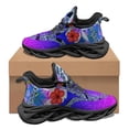 thumbnail image 1 of Zapatillas de tenis con estampado de hibisco y polinesia degradado para mujer, calzado ligero para correr, para otoño e invierno, para el trabajo y el hospital, 1 of 6