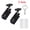 Black 2 Sets, variant on Window Locks for Vertical and Horizontal Windows, Adjustable Aluminum Window Stoppers, No-Drill Install