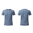 thumbnail image 7 of Summer T Shirts for Men Crewneck Quickly Dry Athletic Running Gym Workout Short Sleeve Shirts Mens Printed Round Neck Lightweight Breathable Moisture Wicking Outdoor Hiking Tee Tops, 7 of 7