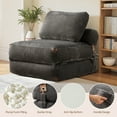 thumbnail image 5 of XIZZI Foldable Single Sofa Bed, Convertible to Bed for Small Spaces, Ideal For Apartments & Small Homes, Compact & Comfy in Gray, 5 of 9