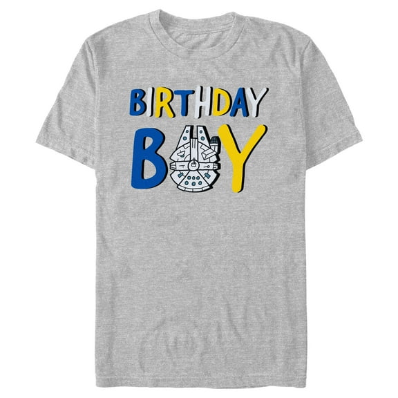 Men's Star Wars Millennium Falcon Birthday Boy  Graphic T-Shirt