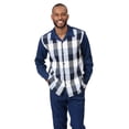 thumbnail image 3 of Montique Men's 2 Piece Long Sleeve Walking Suit Windowpane in Navy - 2026, 3 of 3