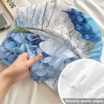 thumbnail image 4 of Twin XL Size Fitted Sheet Set - Blue Hydrangea Floral 2 Piece Bedding Sets 16" Deep Pocket Fitted Sheet with 1 Pillowcases, Spring Retro Butterfly Botanical Brushed Microfiber Hotel Luxury Bed Sheets, 4 of 9