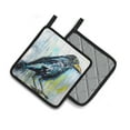 thumbnail image 2 of Burnt Corn Raven Pair of Pot Holders, 2 of 4