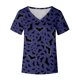 thumbnail image 4 of Tops Para Mujer Salir Tops Moda Casual Verano Con Cuello en V Manga Corta Camiseta Estampada Blusa Odeerbi  ODB149027, 4 of 5