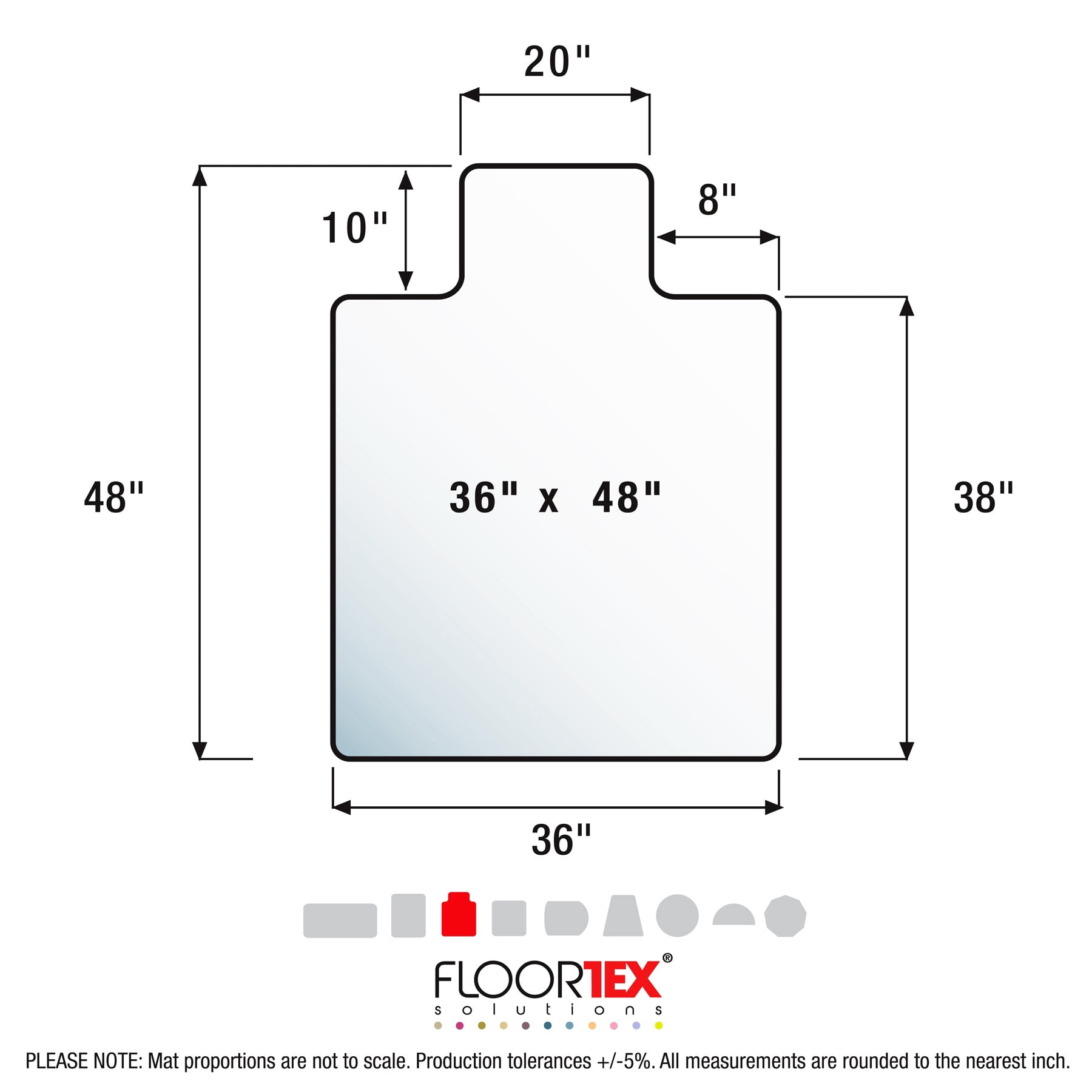 Advantagemat® Black Vinyl Lipped Chair Mat for Hard Floor - 36" x 48" (Shipped Rolled)
