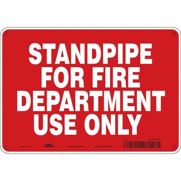 Condor Safety Sign,7 in x 10 in,Polyethylene 469F02