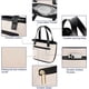 thumbnail image 5 of Lunch Bag Women,Insulated Lunch Box Adult For Women With Pocket For Office Work Picnic Shopping (B-Beige and Black), 5 of 5