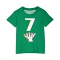 thumbnail image 4 of DeHolifer Number 7 T-Shirt Boys Girls Short Sleeve Varsity Shirt Kids Summer Birthday Tees Gifts Tops 3-14 Years, 4 of 8