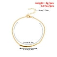 thumbnail image 2 of Tobillera elegante ajustable Sonducket resistente Oro plata para mujer, 2 of 6