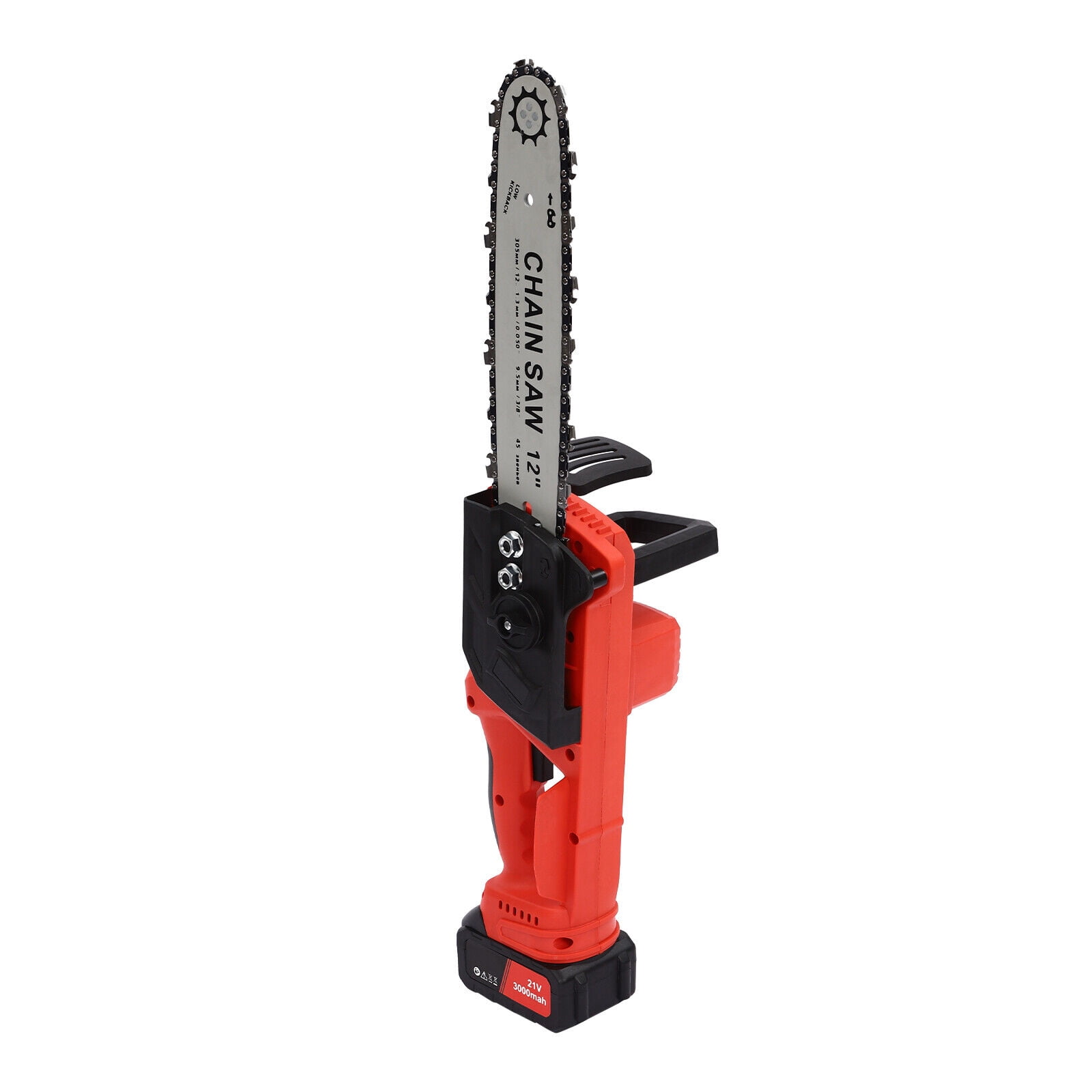 12" Cordless Electric Chainsaw with 1 3000mAh Battery Brushless Handheld Chainsaw 21V Chain Saw for Wood Cutting Gardern Work