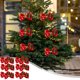 thumbnail image 1 of Ofertas Del Día Liquidación Pares de 12 Adornos de Árboles de Navidad Xihbxyly Lazos Copos de Nieves Accesorios Del Cabello, 1 of 6