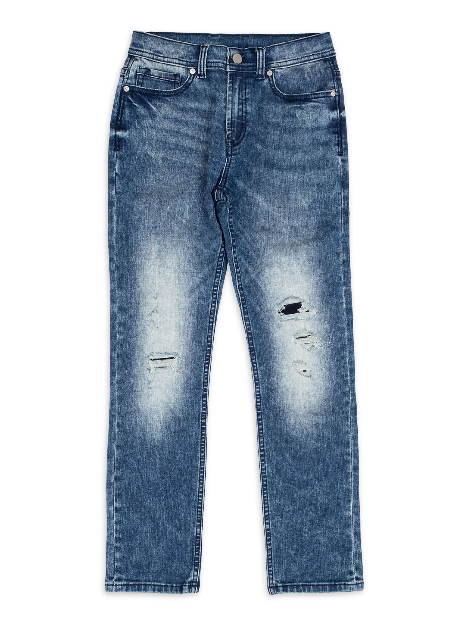 Wonder Nation Boys Rip and Repair Jeans, Sizes 4-18 & Husky - Walmart.com