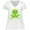 AA-White, variant on Inktastic Cute Frog, Green Frog, Crown, Frog Prince Women's Plus Size V-Neck T-Shirt