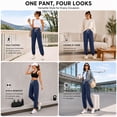 thumbnail image 4 of MLDRA Women Sweatpants Joggers with Pockets Lounge Athletic Casual Pajama Pants Fall Winter Clothes Teachers Outfits 2025 Navy Blue, 4 of 9