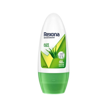 Rexona Women Roll On Aloe Vera - 50 Ml Underarm Odor Protection Reduce Sweat and Antiperspirant