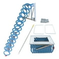 thumbnail image 6 of Dwellnix Wall Mounted Folding Ladder Loft Stairs Attic Pulldown Attic Stair Home, 6 of 7