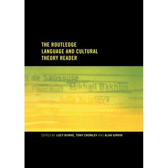 Pre-Owned The Routledge Language and Cultural Theory Reader (Hardcover) 0415186803 9780415186803