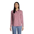 thumbnail image 1 of Lands' End Women's Petite Wrinkle Free No Iron Button Front Shirt, 1 of 2