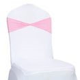 thumbnail image 3 of MDS Pack of 50 Spandex Chair Bow Sash Bands Ties Without Buckle for Wedding - Pink, 3 of 6