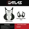 thumbnail image 3 of Atlas Charger Youth White + Shoulders A1040-00-000 - Youth Neck Brace with Adjustable Shoulder Pads, Lightweight Impact-Resistant Protection for Motocross, BMX, and Extreme Sports, 3 of 9