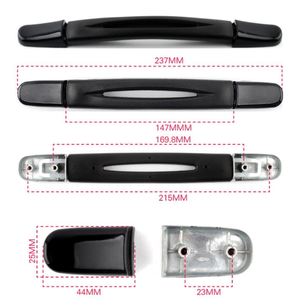 Suitcase Handle Replacement Luggage Holder Black B116 w/ Screw 215mm