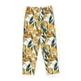thumbnail image 4 of Xecao Yellow Tulips Women's Straight Lounge Pajama Pants: The Epitome of Relaxed Sleepwear, 4 of 9
