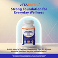 thumbnail image 5 of Vitamatic Calcium Magnesium Zinc D3 Boron | 365 Coated Tablets Supplement | Calcium 1200 mg, Magnesium 420mg, Zinc 25mg, Vitamin D3 1000 IU, Boron 1 mg | Non-GMO | Gluten Free | Made in USA, 5 of 10