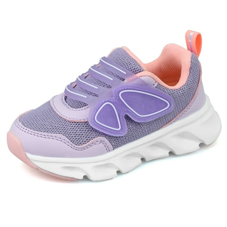 

Girls Sneakers Toddlers Breathable Mesh Shoes Kids Butterfly Hook And Loop Running Shoes