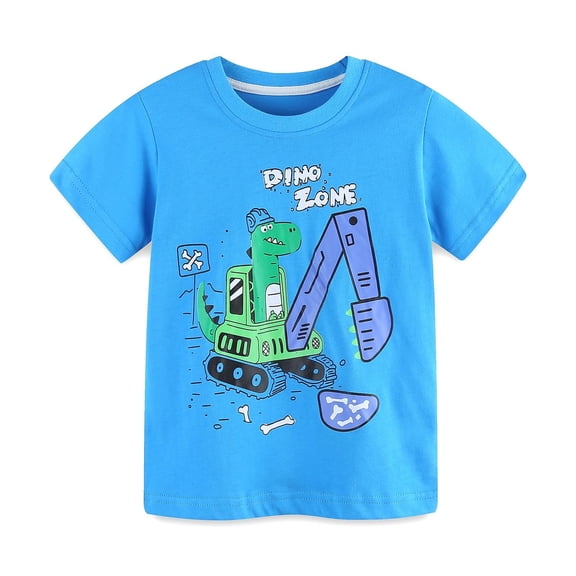 Boys Clothes Size 8 , Boy T Shirts , Size 6 Boys Shirts,Boys Cartoon Graphic Short Sleeve Crew Neck Tee Soft Casual Comfortable Daily Wear Top For Kids