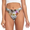 thumbnail image 1 of Balery Cute Dogs Puppy Tangas de Algodón para Mujer con Estampado – Ropa Interior Sexy, Transpirable, G-string-4X-Large, 1 of 6