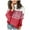 Red, variant on Girls 2024 Color Block Striped High Neck Long Sleeve Knit Jumper Tops Pullover Sweater