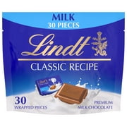 Lindt CLASSIC RECIPE Milk Chocolate Individually Wrapped Pieces, 6.0 oz.