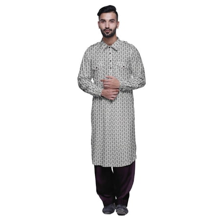 

Atasi Punjabi Kurta Pajama For Men Casual Printed Mens Kurta Pajama Set