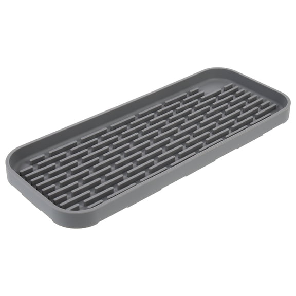 Household Storage Plate Silicone Tray Dishwashing Dishes Grey