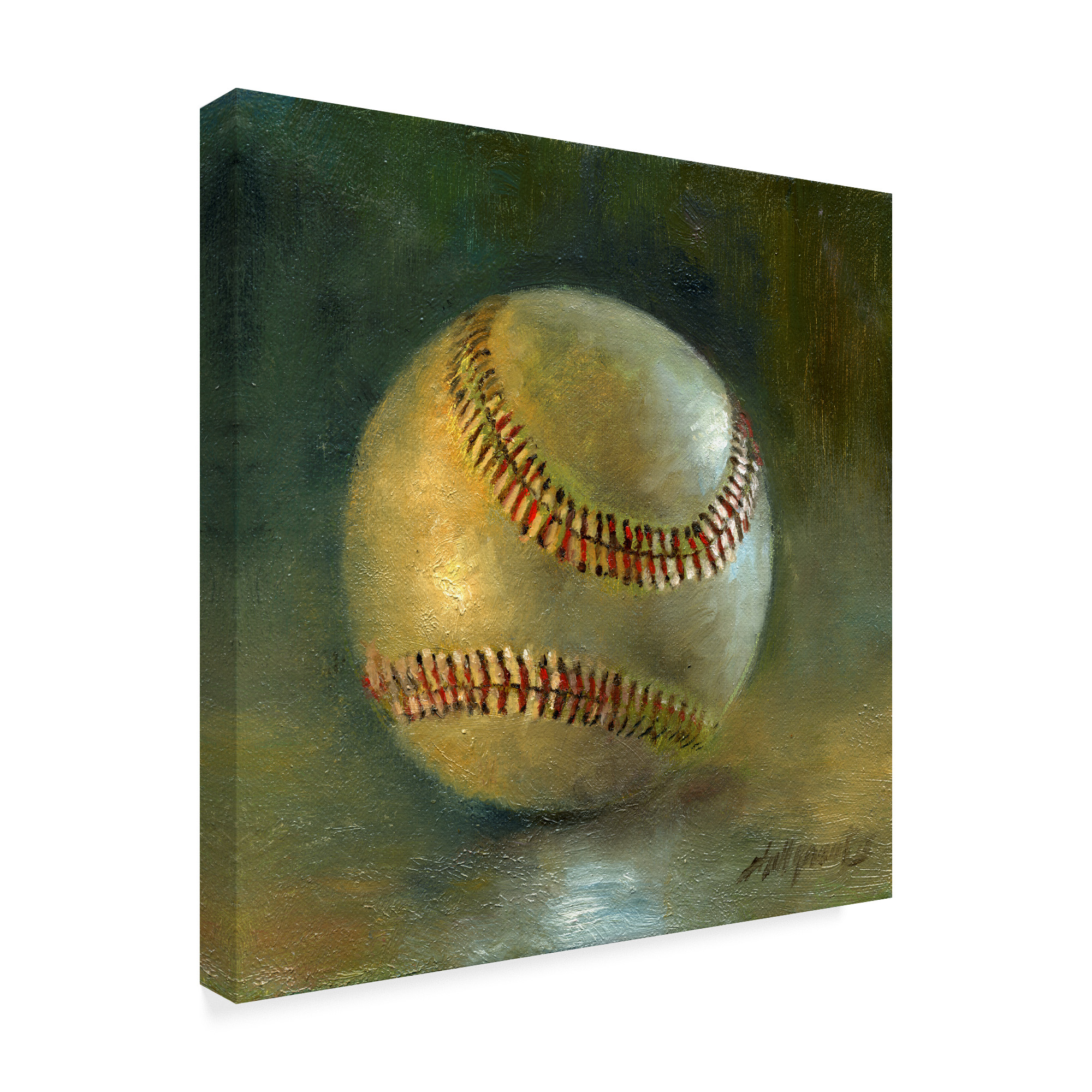 Trademark Fine Art 'Baseball 8' Canvas Art by Hall Groat Ii