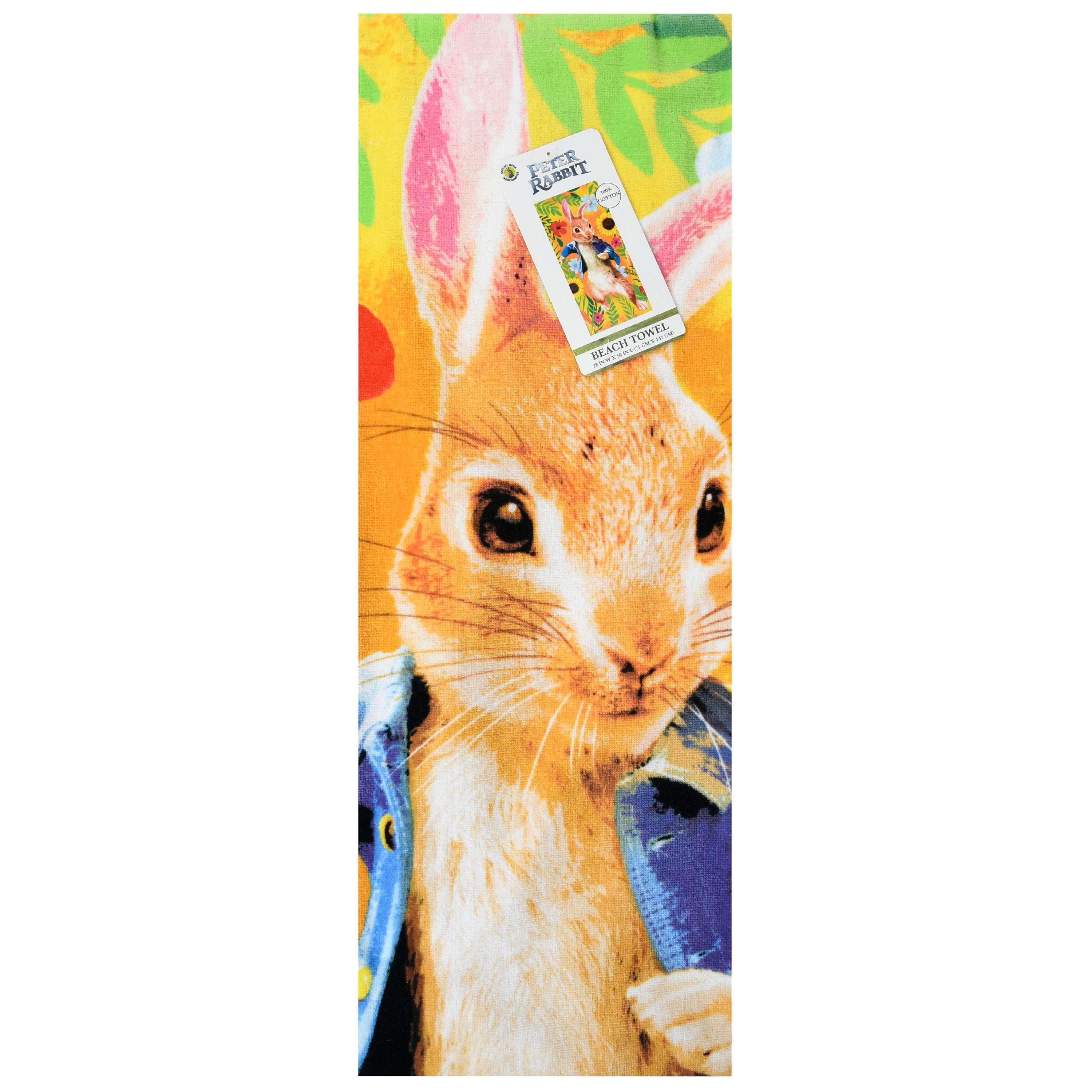 peter rabbit hooded towel