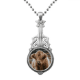 thumbnail image 1 of Animales salvajes terrestres organismo Buffalo Colgante Joyería Música Guitarra Torque Star Moon Unbranded M, 1 of 3