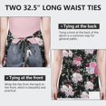 thumbnail image 6 of Pioneer Flower Floral Print Pattern Apron-Garden Aprons for Women with Pockets-Cotton Linen Waterproof Kitchen Cooking Gardening Aprons Adjustable for Kitchen,Cooking,BBQ and Salon 33x27 Inch, 6 of 7