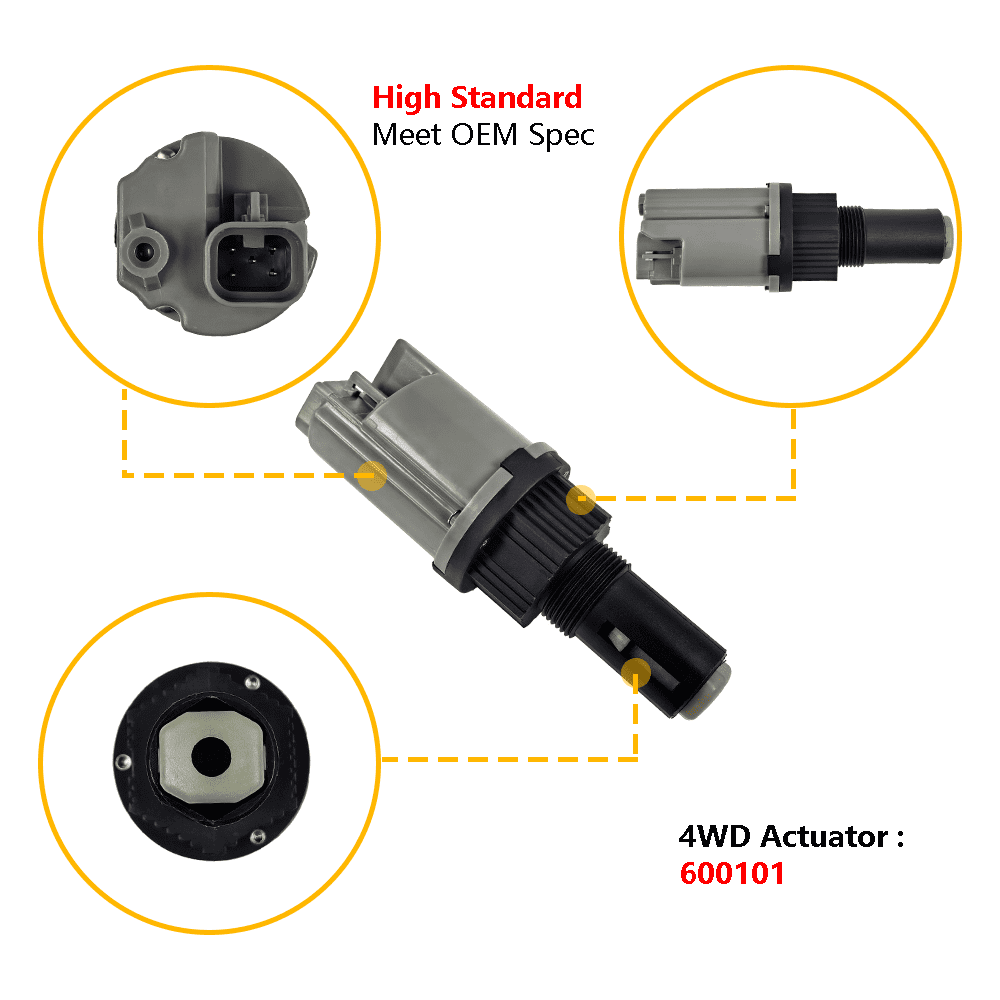 600-101 4WD Front Four Wheel Drive Actuator 4x4 Differential Axle Actuator | Fit for Cadillac Escalade Chevy Colorado Silverado Suburban Tahoe GMC Canyon Sierra Yukon Isuzu | OE 26060073 8260600730